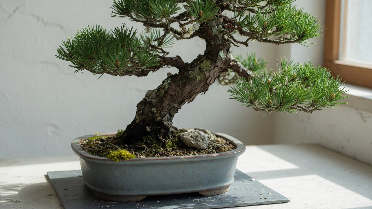 Drzewko bonsai w ceramicznej doniczce — koszt zależy od wieku i formy